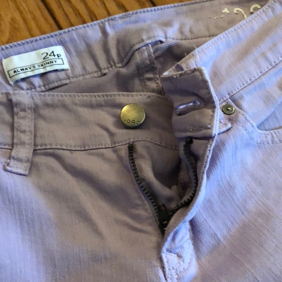 1969 Gap Always Skinny purple jeans in 24P - Picture 4 of 6